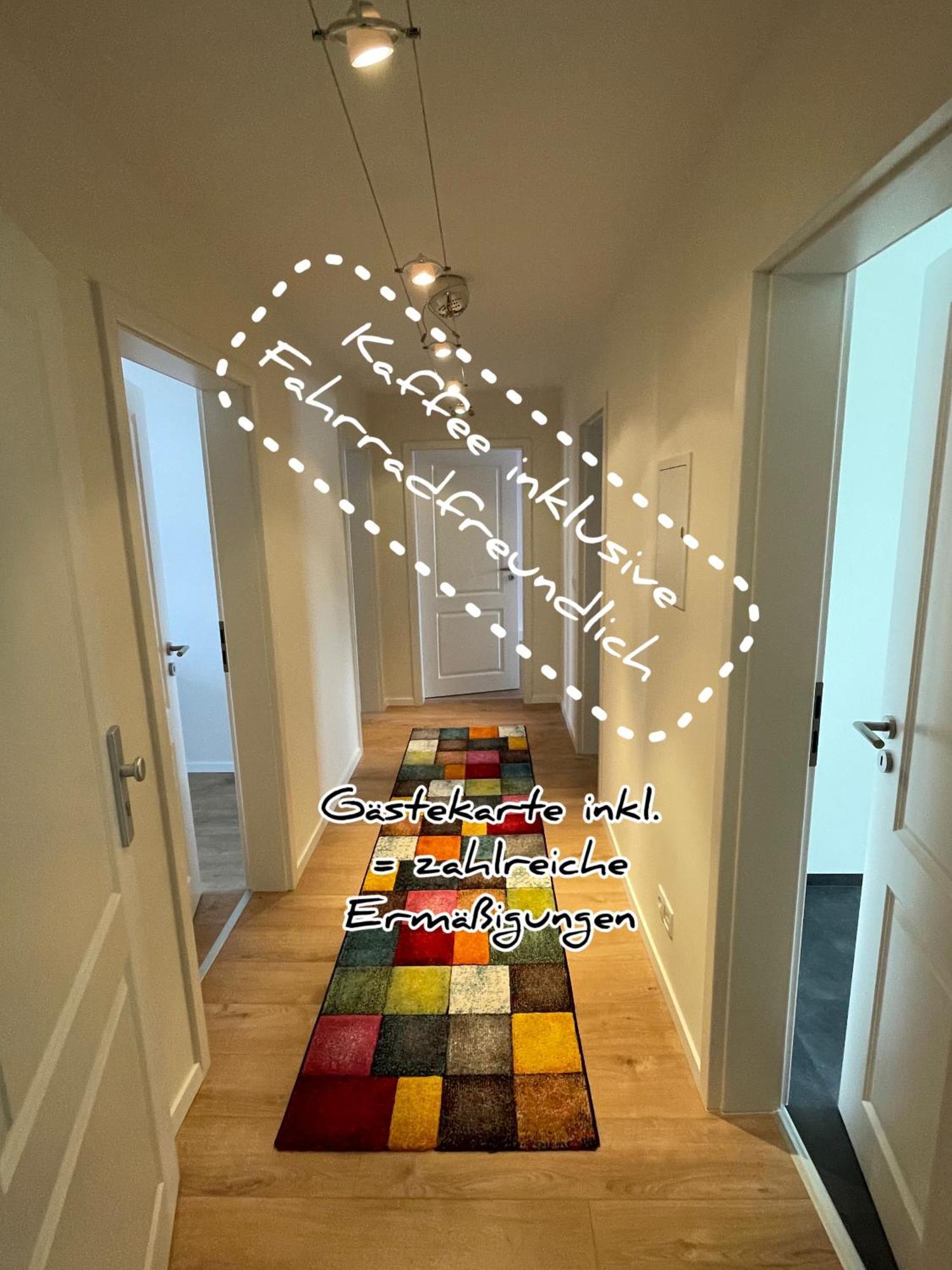 Schoene Neue 4 Zimmer Wohnung Mit Sued-Balkon Bis 8 Personen Naumburg  Exteriör bild